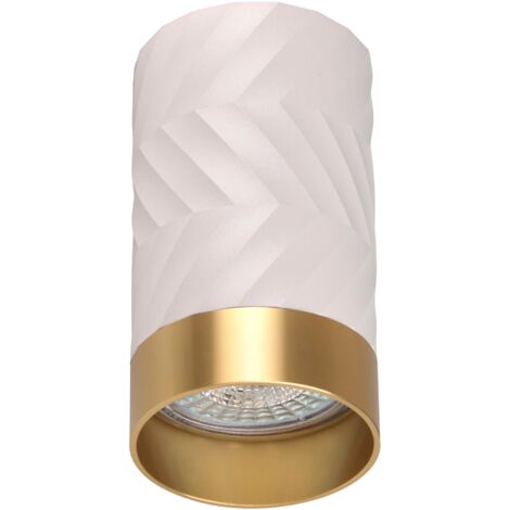 Faretto da soffitto Polux Arras GU10 bianco oro alluminio (1/5)
