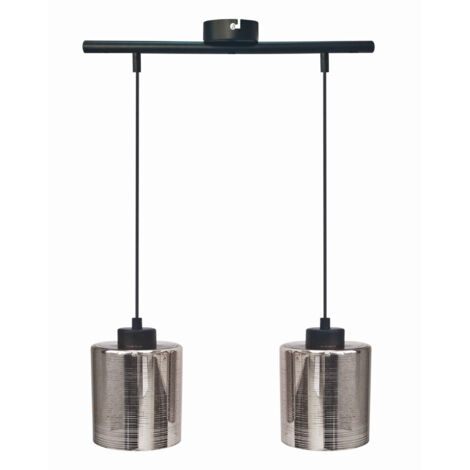 Lampada a sospensione Candellux COX 45cm nera 2xE27 (1/3)