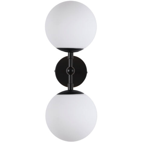 Applique Dorado 2 luci E14 nero/bianco Light Prestige (1/5)