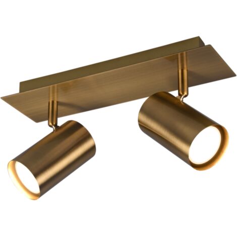 Faretto soffitto Trio MARLEY oro 2 luci GU10 orientabile