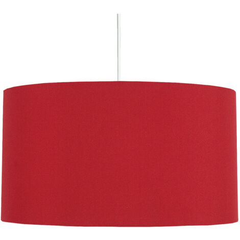 Lampada a sospensione Candellux Onda rossa tessuto Ø40 E27 (1/2)