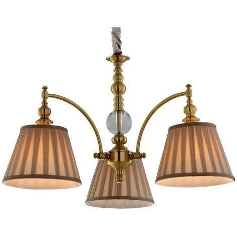 Lampadario Candellux Austin 33-13842 ottone beige 3xE14 (1/2)