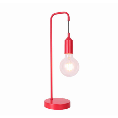 Lampada da tavolo Candellux LAREN rossa in metallo 1xE27 (1/2)