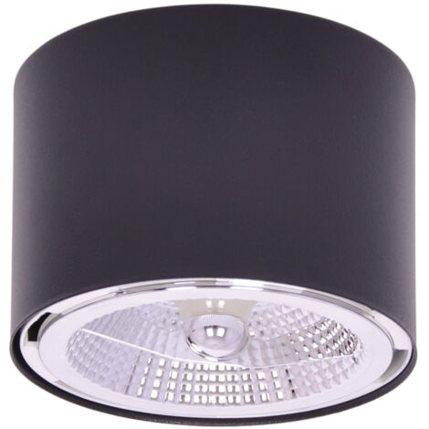 Faretto soffitto nero cilindro Kaja HORN K-5132 AR111