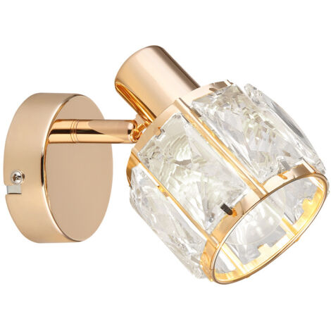 Applique Dubai glamour oro rosa cristallo 1xE14 Candellux