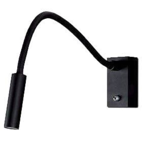 Applique Maxlight RIDER nera orientabile LED 3W 3000K (1/4)