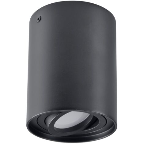 Plafoniera spot tonda nera 1xGU10 HADAR R1 313102 Polux (1/5)