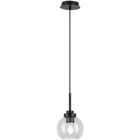 Lampada a sospensione bagno Tirina Rabalux E27 nera IP44