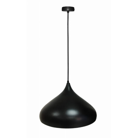 Lampada a sospensione Candellux Viborg nera 1xE27 90cm (1/2)