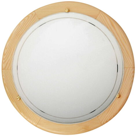 Plafoniera Candellux 13-32259 legno Ø30 E27 bianca (1/5)