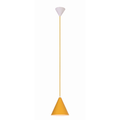 Lampada a sospensione Candellux Voss E27 gialla Ø20 (1/2)