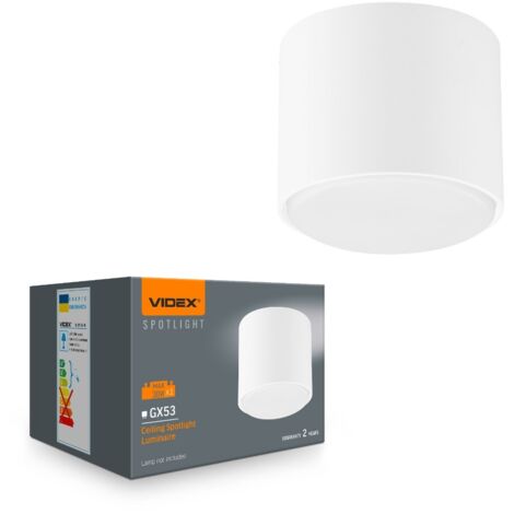 Faretto plafoniera superficie bianco 1xGX53 Videx Spotlight (1/4)
