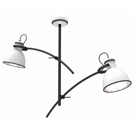 Lampada soffitto Candellux Zumba nera metallo 2xE14 64cm (1/2)