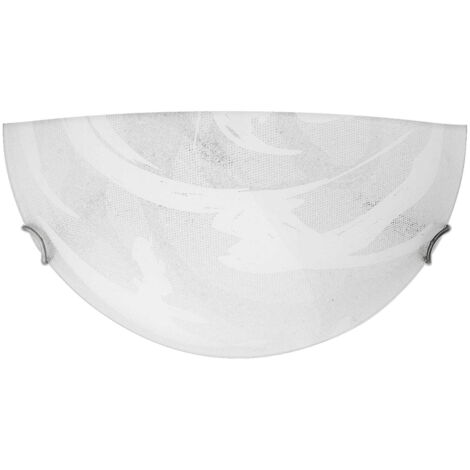 Plafoniera Candellux Lunar grigia semisferica vetro E27 30cm