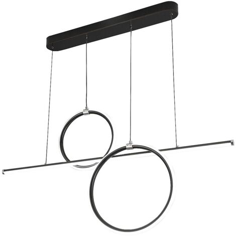 Lampada a sospensione moderna LED 48W nero Willow Rabalux