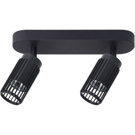 SPOT NERO VERTICALE 2xGU10 (1/5)