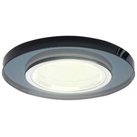 Faretto da soffitto in vetro ROTONDO. Colore: NERO (1/5)