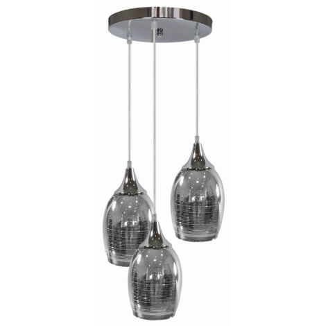 Lampadario Candellux Marina 33-60181 3xE27 cromo vetro (1/4)