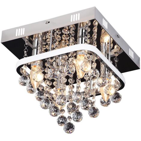 Plafoniera Rabalux Pallas cristallo cromo LED 30 cm (1/2)