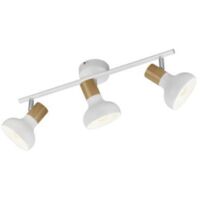 Faretto soffitto 3 luci bianco orientabile E14 Latika RL