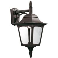 Elstead Chapel - Lanterna da parete per esterni 1 luce con luce nera IP44, attacco E27