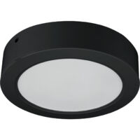 Plafoniera LED 18W 2in1 tonda nera IP54 DPM 3000-6000K