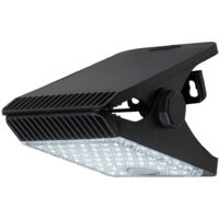 Lampada solare a clip 4W 4000K sensore IP44 nera Eko-Light