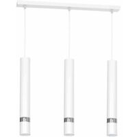 Lampada a sospensione JOKER BIANCO/CROMO 3xGU10
