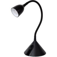 Lampada da scrivania nera regolabile LED 3,2W Milo Lucide