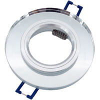 Faretto incasso vetro tondo bianco specchio GU10 IdeaLED