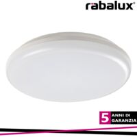 Plafoniera LED IP64 Rabalux Eric 24W 28cm bianca rotonda