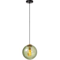 Lampada sospensione sfera vetro verde Monsaraz E27 40W Lucide