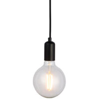Endon Studio - Lampada a sospensione a 1 luce Vernice nera opaca, E27
