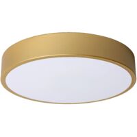 Plafoniera LED Lucide UNAR Ø30 18W oro dimmerabile