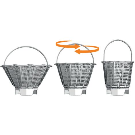 Panier skimmer universel pour piscine enterrée – Diamètre 140 à 230 mm – Hauteur 150 mm – Fabriqué en France
