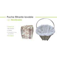 Poche filtrante lavable pour panier de skimmer