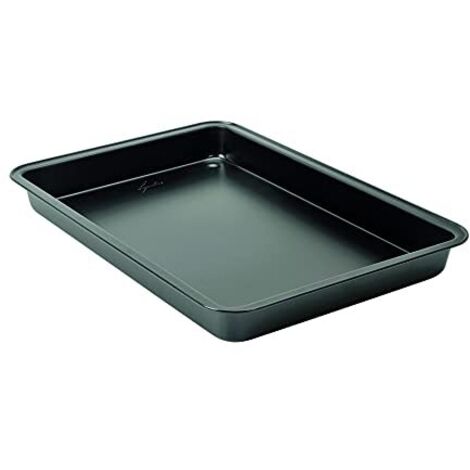 Lagostina Gustosa Rostiera Leccarda da Forno in Acciaio Antiaderente Nero 42x29x4cm (1/4)