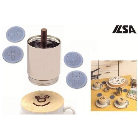 Ilsa decoratore caffè - decospargi in acciaio inox 18/10 qualità professionale.
