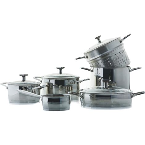 Moneta Accordo batteria acciaio inox 10 pz (1/5)