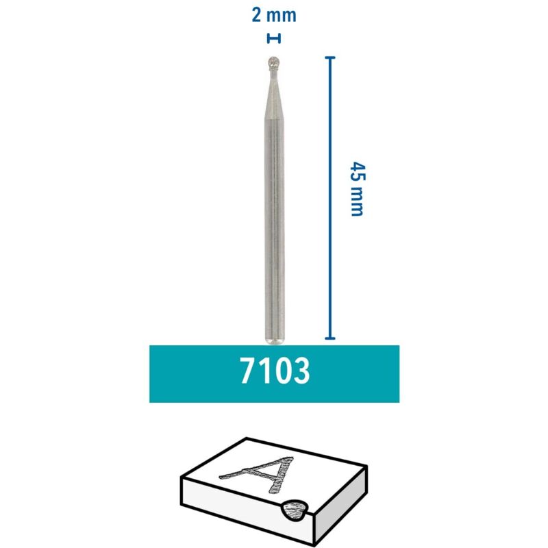 Tête De Meulage, Outil Rotatif, Mèche De Meulage En Diamant Pour L