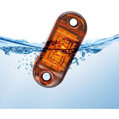 10 Mini Feux De Gabarit Bouton LED 24V Orange Feux Latéraux Rond 3/4 - Foto 12