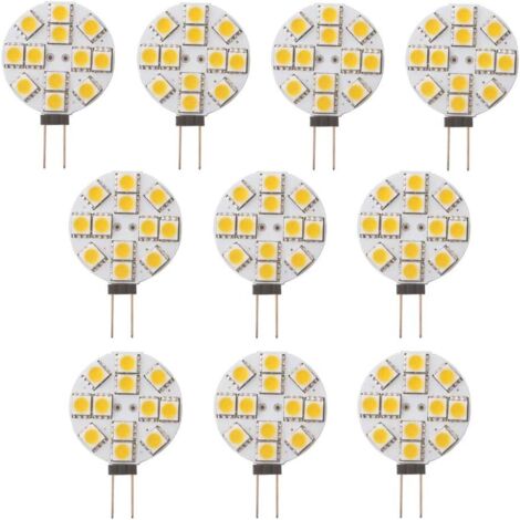 Bandeau LED 20 Leds Blanc Chaud 12V - 350 Mm - Pour Camping-car - Interrupteur Sigma Bean