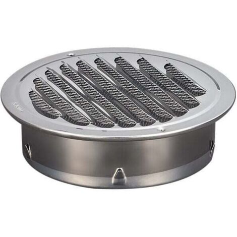 Grille de ventilation ronde en acier inoxydable Grille de ventilation en métal de 100 mm Grille (1/5)