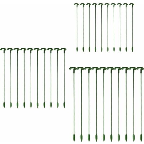 Lot de 30 tuteurs pour plantes de jardin, tiges simples, tuteurs pour fleurs, orchidée, pivoine, lys, rose-LIAIKI (1/5)