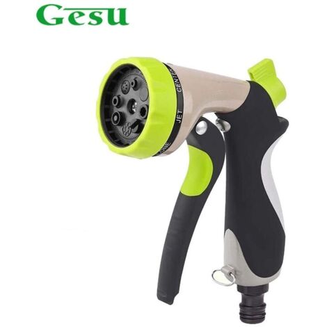 Pistolet d'arrosage Premium 8 Fonctions Pour tous les systèmes de tuyaux d'Arrosage courants Douchette de jardin Pistolet de pulvérisation avec fonction de verrouillage-LIAIKI (1/5)