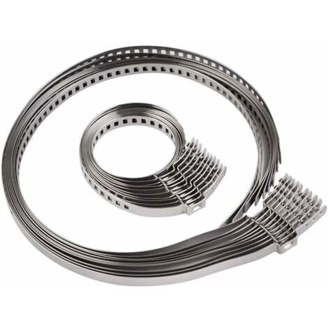 10 Pcs Collier Soufflet Cardan,Pince De Joint HomocinéTique d'arbre à Cardan Collier De Serrage en Acier Inoxydable Réglable-LIAIKI (1/5)