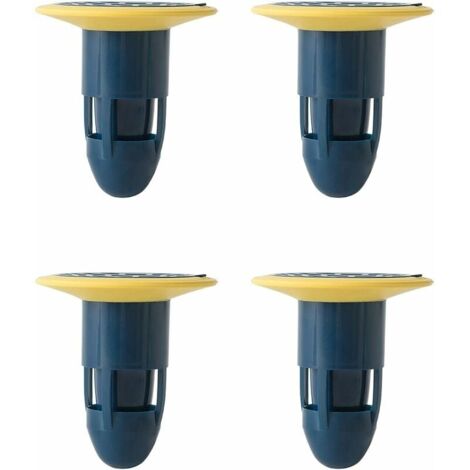 Lot de 4 déodorants anti-odeur pour nettoyage de sol de douche, hôtel, cuisine, salle de bain (bleu)-LIAIKI (1/5)
