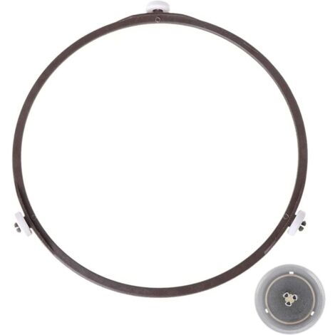 Support plateau tournant universel de 22cm,Anneau Rotatif Micro-ondes de Plateau Tournant pour Universel Support en Verre 22cm Diamètre (Brun)-LIAIKI (1/5)