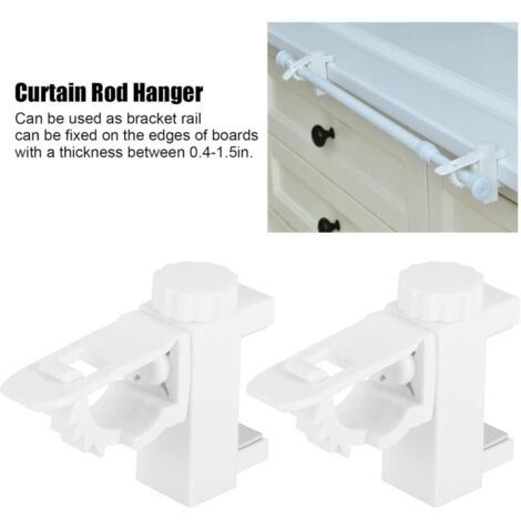 Supports De Tringle à Rideaux Sans Perçage, Support De Crochets De Draperie Sans Percage Pour Tringle A Rideaux 16 Hauteur 1 A 3 7 Cm 97096371