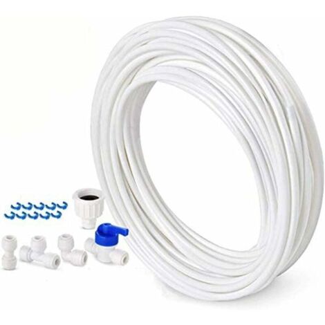 Tuyau d'alimentation en eau de 10 m - Kit de connexion pour réfrigérateur double porte de style européen - 6,3 mm de diamètre-LIAIKI (1/5)